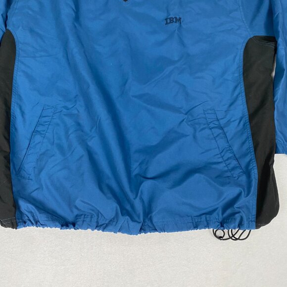 Y2K IBM Computer Tech Performance Blue Pullover Windbreaker Size XXL - Picture 3 of 8
